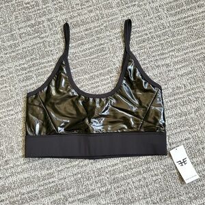 Heroine Sport Black Sports Bra with Racerback and Medium Support